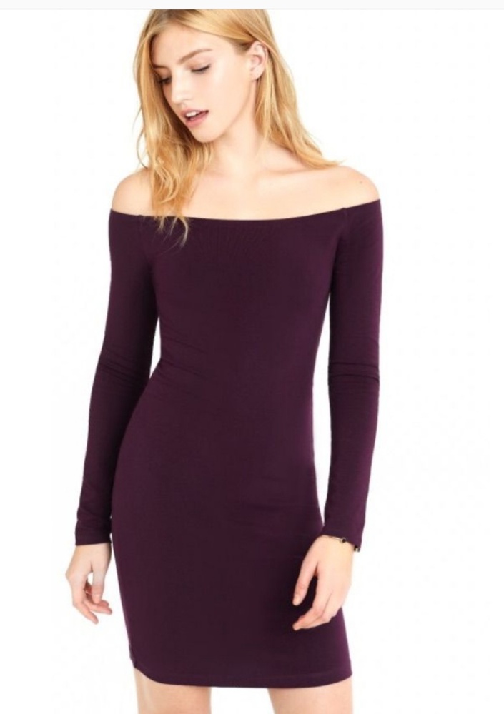 Express off the shoulder bodycon dress